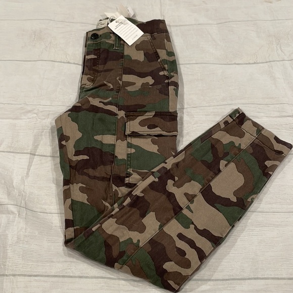 J Crew NWT camo skinny cargo pocket pants size 25 - Picture 6 of 8